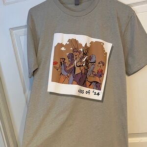 Next Level Apparel Gray Graphic Tee